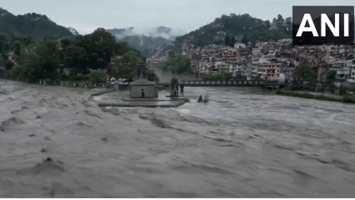 Water level of Beas River increases following heavy rains in Himachal Pradesh | Representational image | Credit: X(formerly Twitter)/@ANI