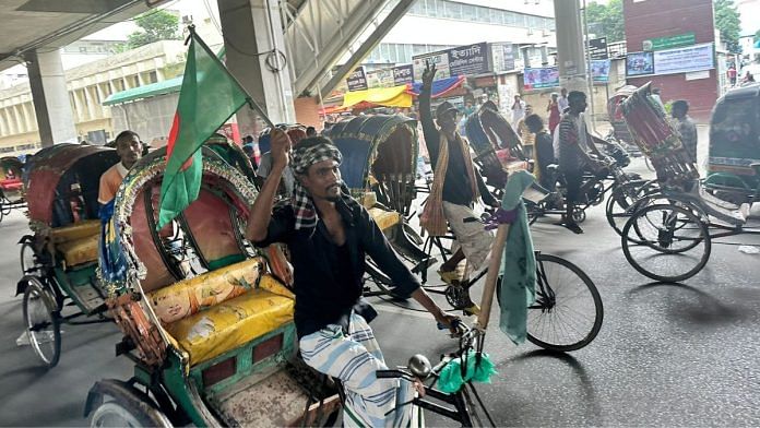 Dhaka's rickshaw pullers protest in Dhaka | Ananya Bhardwaj | ThePrint