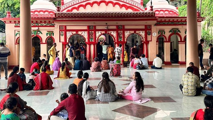 Devotees at Dhaka’s Dhakeshwari temple, Monday | Ananya Bhardwaj | ThePrint