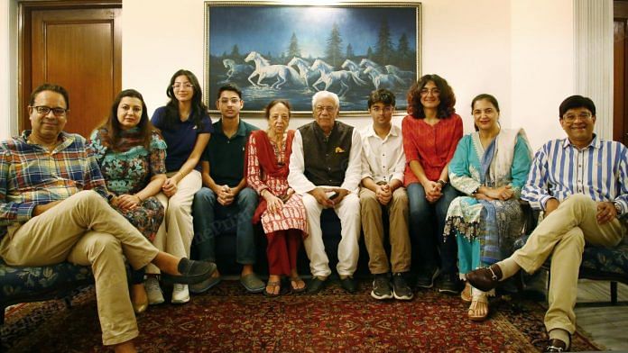 Sabharwal family is the only family to have more than 150 doctors | From left to right - Dr Avinder Sabharwal, Dr Sheetal Sabharwal, Sarena Sabharwal, Aryan Sabharwal, Dr Sudarshan Sabharwal, Dr Ravinder Sabharwal, Dr Shivendra Sabharwal, Shreya Sabharwal, Dr Sarita Sabharwal, Dr Vipendra Sabharwal | Photo: Manisha Mondal, ThePrint