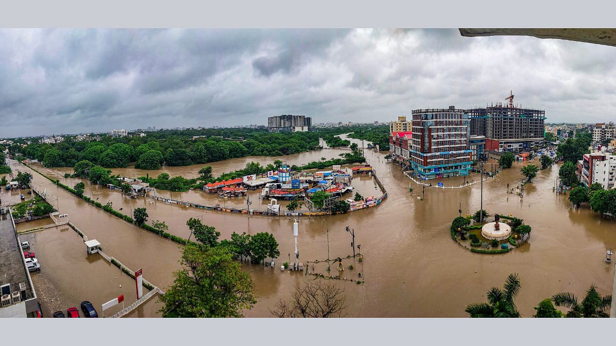 Vadodara Gujarat flood situation. PM Modi speaks to Bhupendra