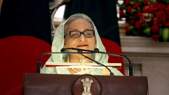 File photo of Bangladesh Prime Minister Sheikh Hasina | Praveen Jain | ThePrint