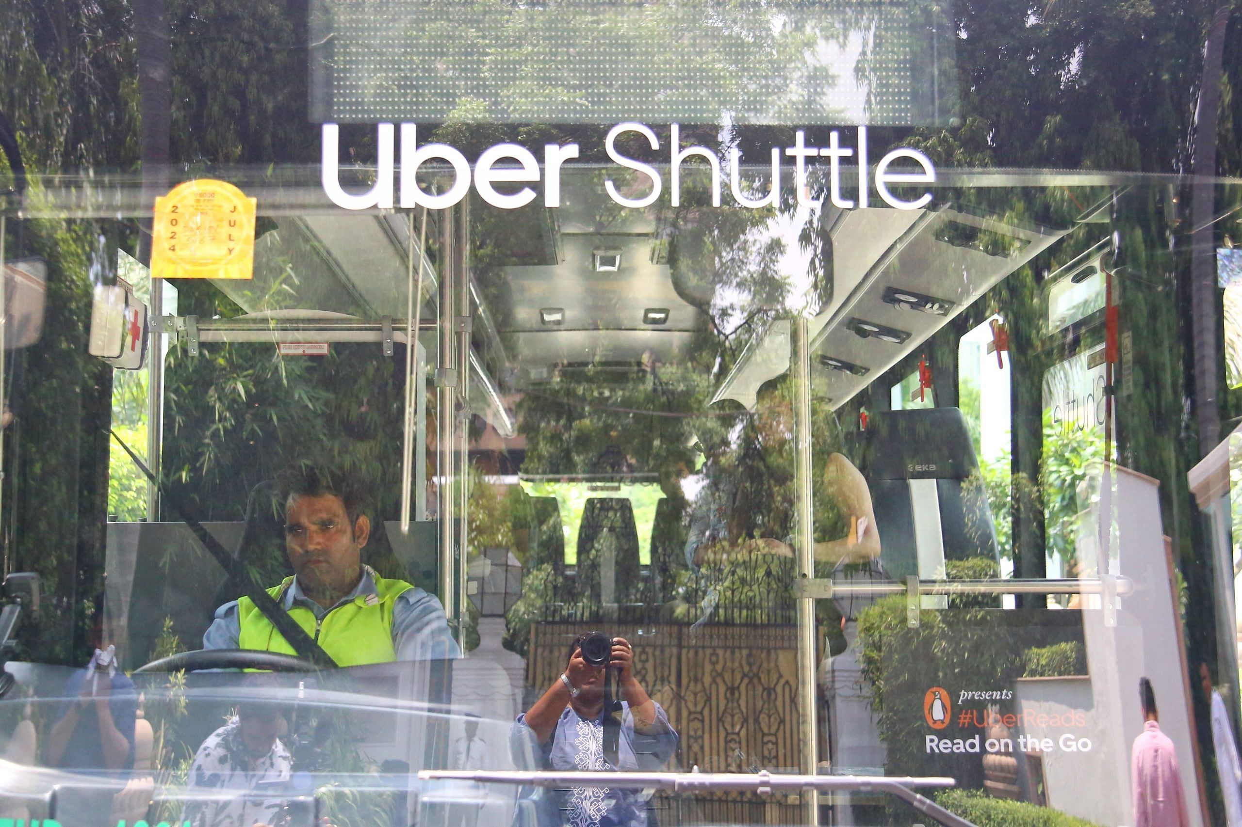 Inside the Uber Shuttle, a handful of seats are filled. There is pin-drop silence | Manisha Mondal, ThePrint