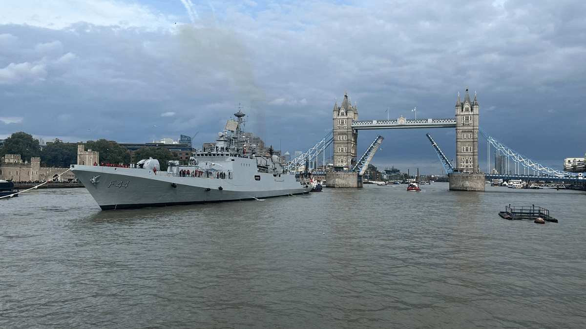 Indian Naval ship INS Tabar welcomed in UK