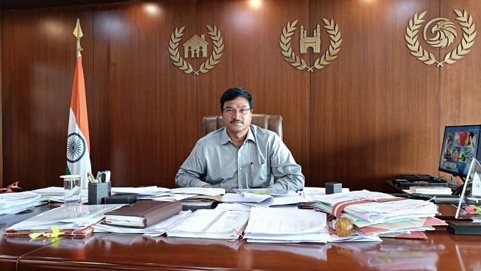 IPS officer AV Ranganath, the commissioner of HYDRAA. | Prasad Nichenametla