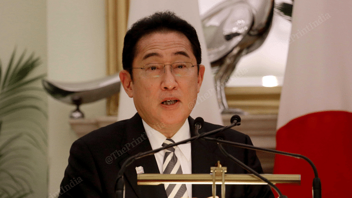 Japan's Prime Minister Fumio Kishida | Credit: ThePrint photo by Praveen Jain