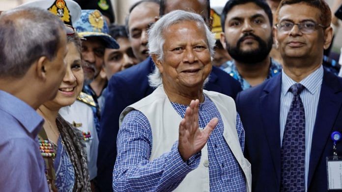 Muhammad Yunus, head of incoming interim government, arrives in Dhaka, Thursday | Reuters/Mohammad Ponir Hossain