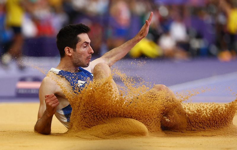 OlympicsAthleticsGreek Tentoglou retains long jump title to emulate