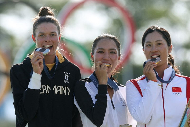 OlympicsGolfWomen golfers find inspiration as Games take hold