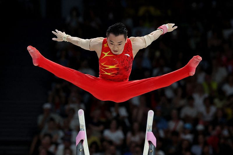 OlympicsGymnasticsChina's Zou wins men's parallel bars gold medal