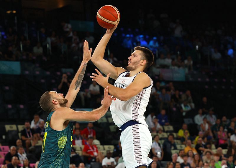 OlympicsJokic leads Serbia to overtime win over Australia and into