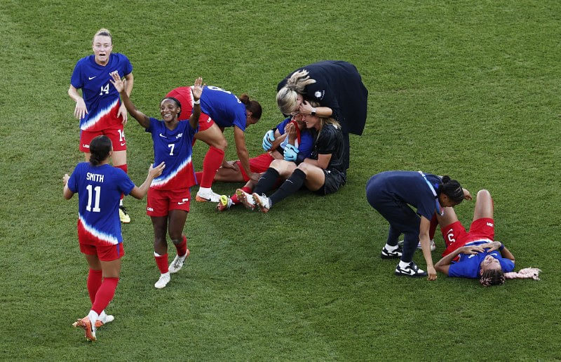 OlympicsSoccerU.S. women claim Olympic gold with 10 win over Brazil