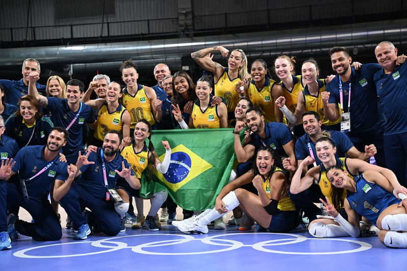 OlympicsVolleyballBrazil's women end Turkey's dreams of bronze