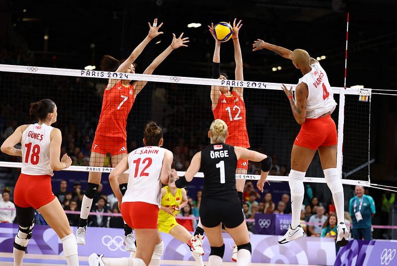 OlympicsVolleyballTurkey edge China to reach first semifinal, U.S