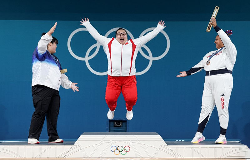 OlympicsWeightliftingChina's Li wins women's over 81kg gold