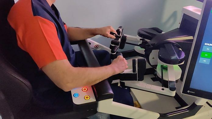 A surgeon operating a robotic surgical system | Representational image | ThePrint