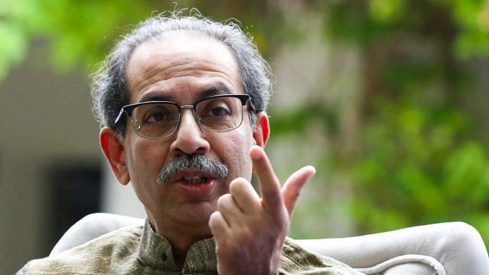 Uddhav Thackeray addressing press conference in New Delhi, Wednesday | Suraj Singh Bisht | ThePrint