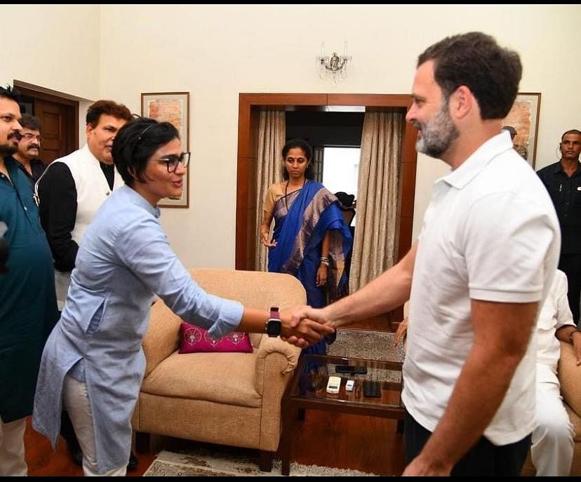 A file photo of Doohan with senior Congress leader Rahul Gandhi | By Special Arrangement