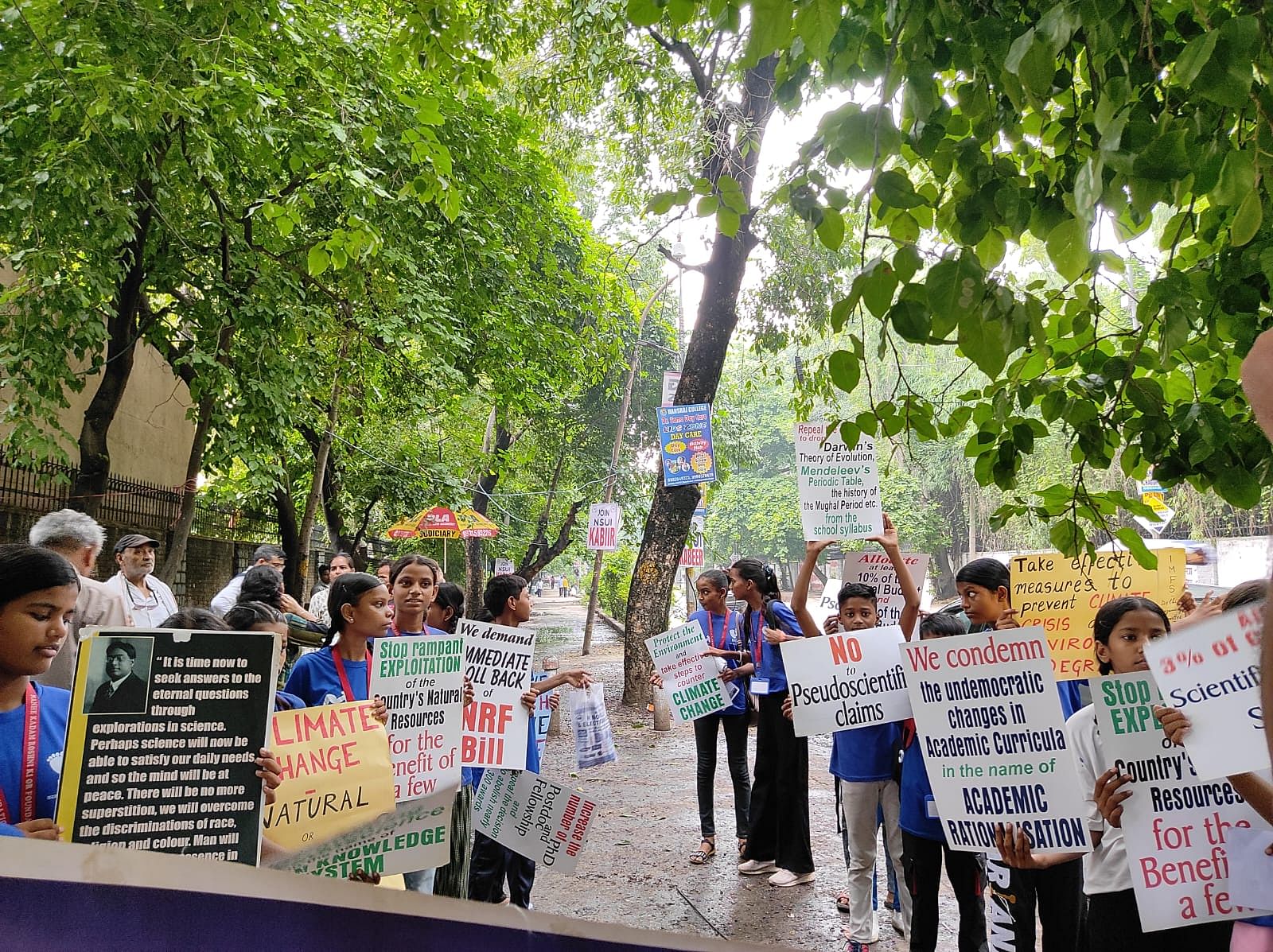 School students at the India March for Science, Delhi | Radifah Kabir | ThePrint