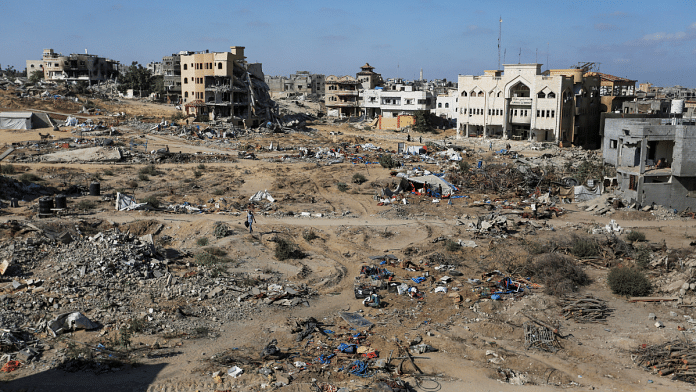 A general view of the damage in the eastern side of Khan Younis | File Photo | Hatem Khaled | Reuters
