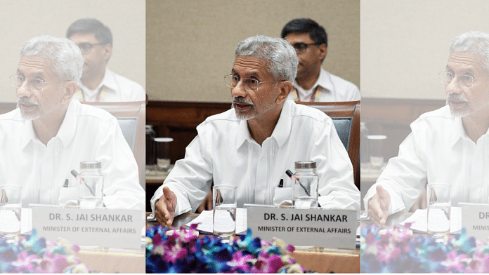 EAM S. Jaishankar briefs the members of different political parties during the all-party meeting in the Parliament on the issue of Bangladesh, in New Delhi on Tuesday | ANI