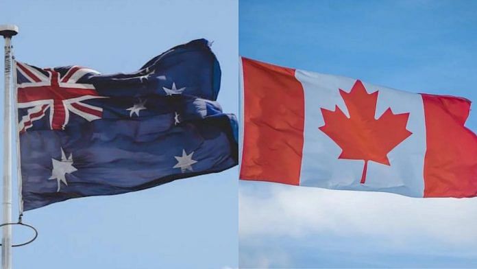 Australian and Canadian flags | Pexels