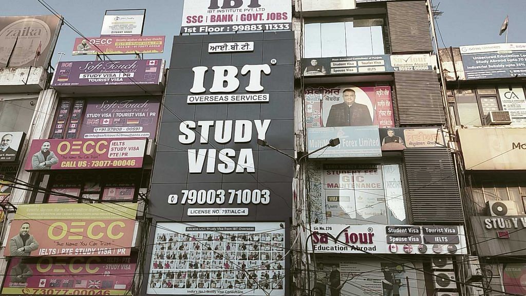 Study abroad centres in Punjab are running near empty | Photo: Shubhangi Misra, ThePrint