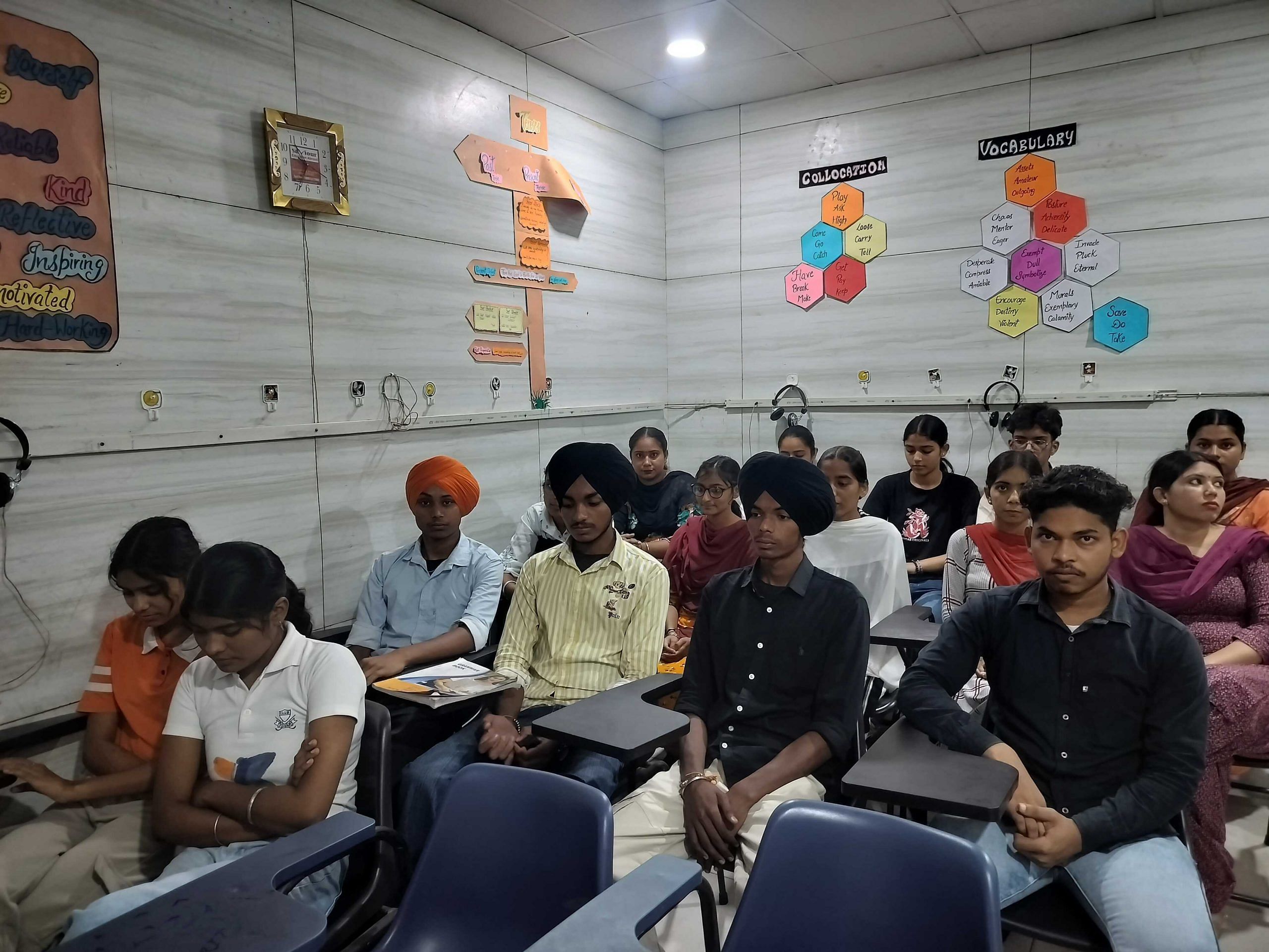 Students at an IELTS class in Punjab. But these coaching businesses are quickly folding up | Photo: Shubhangi Misra, ThePrint