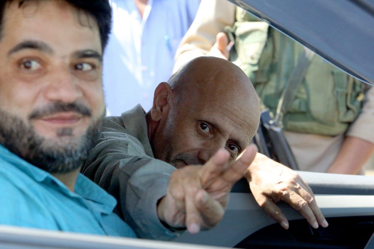 Baramulla MP Engineer Rashid Engineer reaching Srinagar airport after getting bailed out from Tihar Jail | Praveen Jain | ThePrint