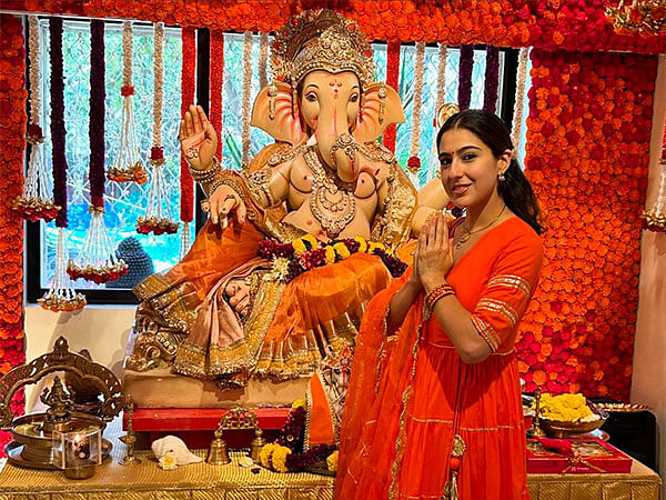 Sara Ali Khan celebrates Ganesh Chaturthi at home, prays for 'joy and peace'