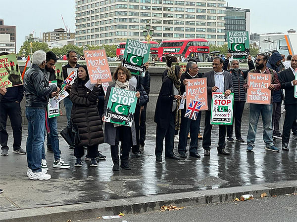 Jammu and Kashmir diaspora hold protest outside UK Parliament, condemn Pakistan's 