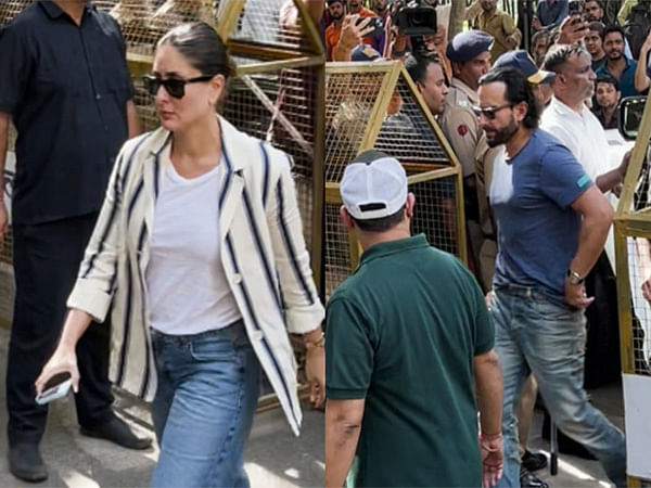Kareena Kapoor, Saif Ali Khan reach Malaika Arora's family home after her father's death