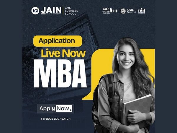 Applications for the JAIN Entrance Test (JET) 2025 for the MBA program at CMS Business School are now open