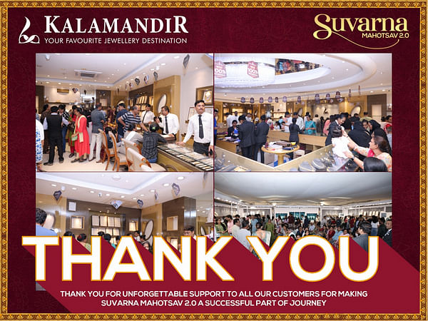 Kalamandir Jewellers' Suvarna Mahotsav 2.0 gets overwhelming response from customers