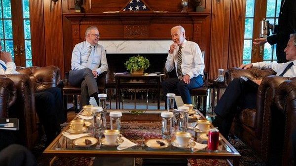 US President Biden welcomes Australian PM Albanese, highlights progress in bilateral ties