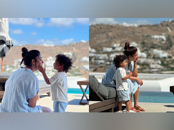 Nayanthara shares adorable pics with twins Uyir-Ulag from Greece diaries