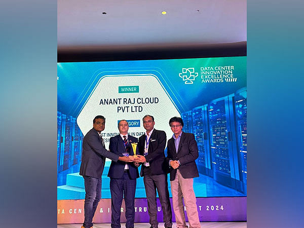 Anant Raj Cloud Wins Prestigious Award for 'Best Innovation in Data Center Design and Infrastructure' at Data Center Innovation Excellence Awards 2024