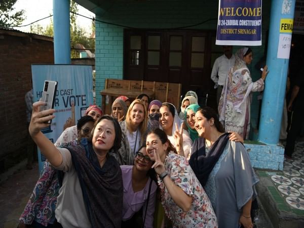Foreign diplomats witness assembly polls in J-K, delegation visits polling stations Foreign diplomats witness assembly polls in J-K, delegation visits polling stations