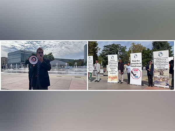 Geneva: Balochistan, Sindh activists protest in front of UN Office against Pak brutalities