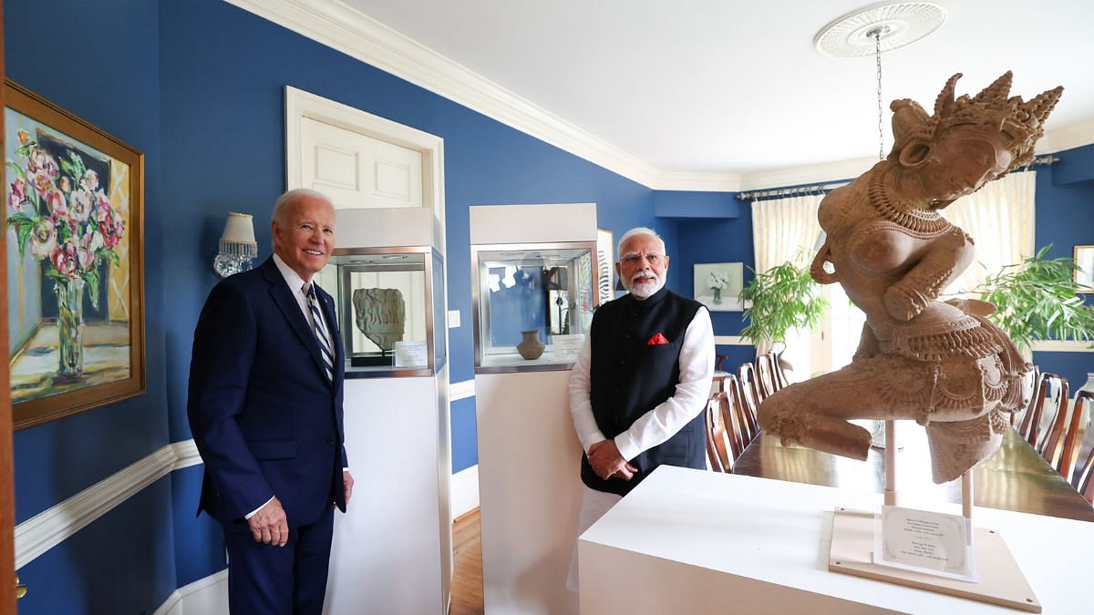 During Modi's visit, the US will return 297 antiquities stolen or smuggled from India, some dating back to 2000 BC.