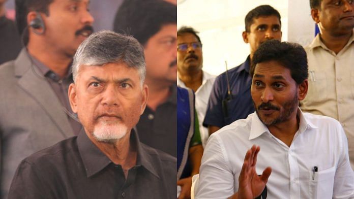 File photos of Chandrababu Naidu and YS Jagan Mohan Reddy | Suraj Singh Bisht/Manisha Mondal | ThePrint