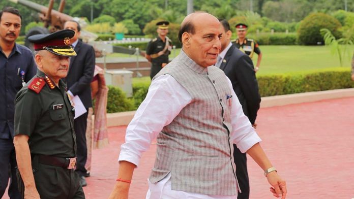 File photo of Defence Minister Rajnath Singh | Suraj Singh Bisht | ThePrint