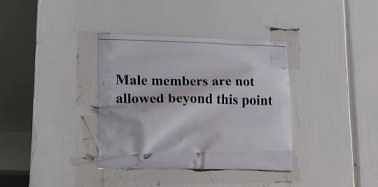 Notice posted outside the girl's hostel | Photo: special arrangement