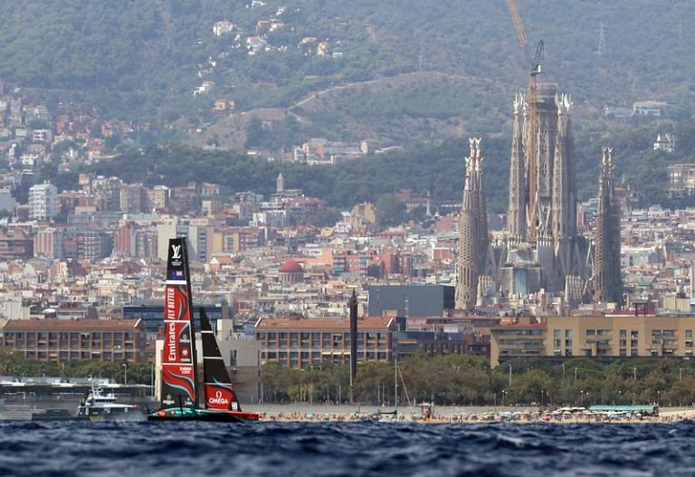 SailingNew Zealand back on the water after America's Cup boat rebuild