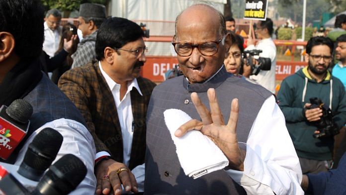 File photo of NCP founder Sharad Pawar | Suraj Singh Bisht | ThePrint