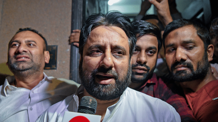 File photo of AAP MLA and former Delhi Waqf Board chairperson Amanatullah Khan | ANI