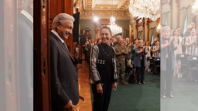 Mexico's outgoing president Andres Manuel Lopez Obrador with president-elect Claudia Sheinbaum | X/@lopezobrador_