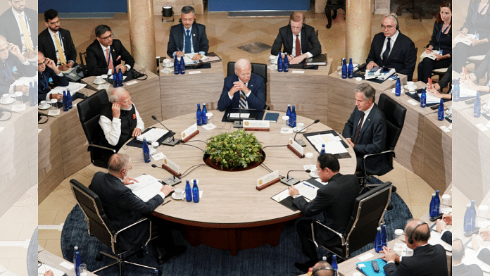 U.S. President Joe Biden, Japan's Prime Minister Fumio Kishida, Australia's Prime Minister Anthony Albanese, Prime Minister Narendra Modi meet at the Quad leaders summit, in Claymont, U.S on 21 September | Reuters/Kevin Lamarque