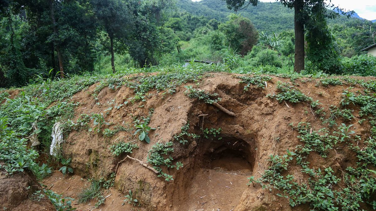 A trench where village defence volunteers sit guard | Suraj Singh Bisht | ThePrint