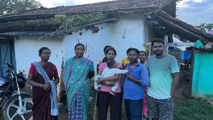 Vikas Linda’s family in front of their house in Ranchi. The 22-year-old took a 12-hour bus to Sahibganj to take part in a physical test for the post of excise constable. | By special arrangement